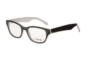 Acetate black diagonal strap
