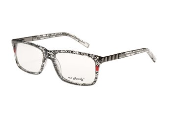 Acetate black pattern with r
