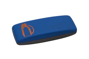 Metal case M Cat&Paws blue