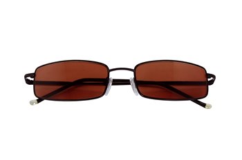Metal Reader SUN matt black with brown lenses
